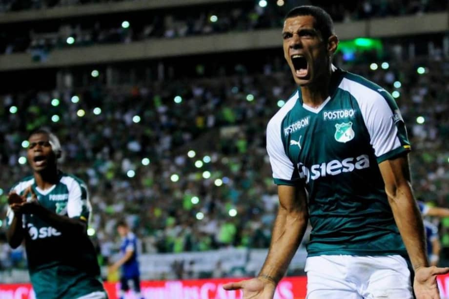 José Sand, autor del primer gol del Cali ante Millonarios. / Deporcali.com