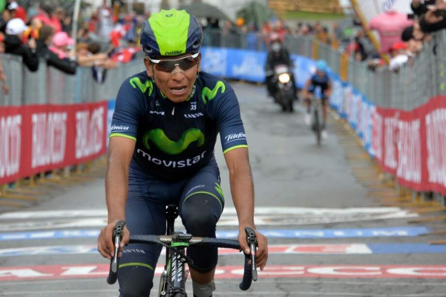 Nairo Quintana, pedalista del Movistar Team. Foto: AFP