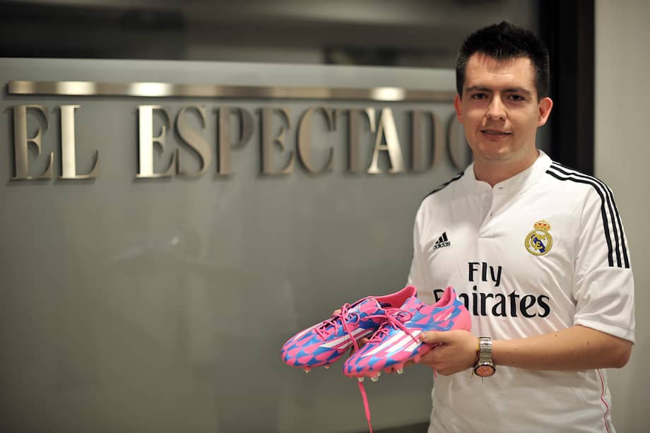 Javier Guio Gélvez fue el ganador de los guayos de James Rodríguez.