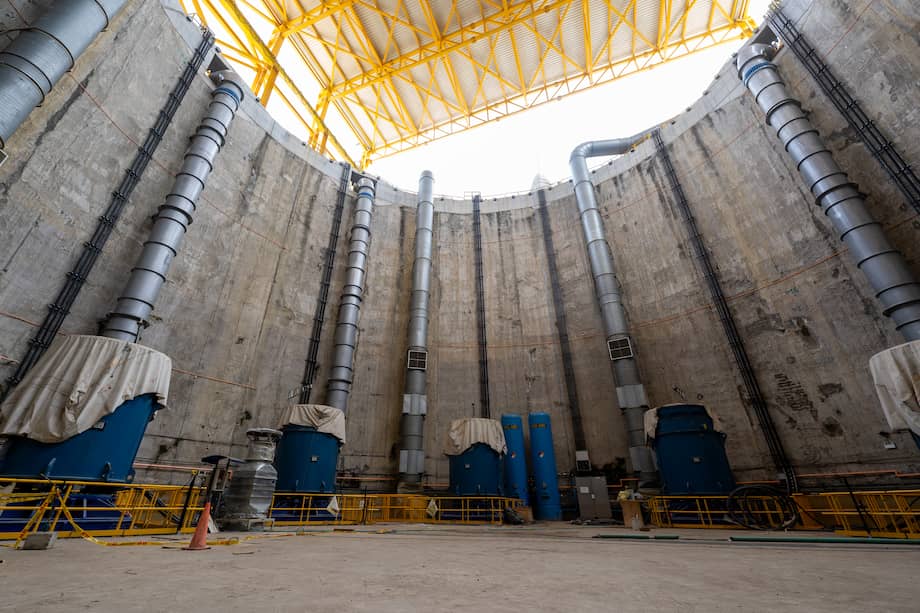 En el segundo pozo hay seis bombas que se encargarán de sacar el agua a la superficie.