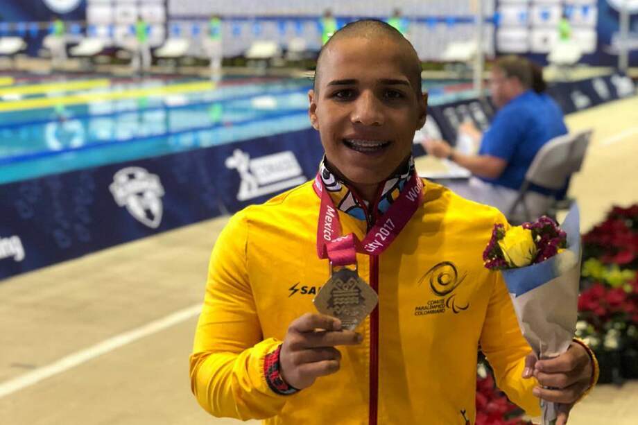 Carlos Daniel Serrano, deportista paralímpico colombiano. / Cortesía Talentos Postobón