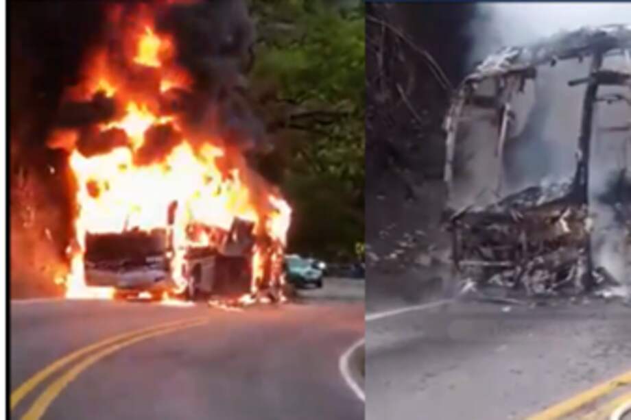 El vehículo de transporte público se movilizaba por la vía San Gil, Bucaramanga.