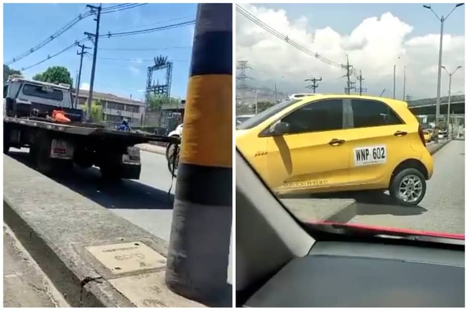 El hecho ocurrió en la Autopista Norte de Medellín, a la altura del puente de la Madre Laura, calzada sentido sur-norte.