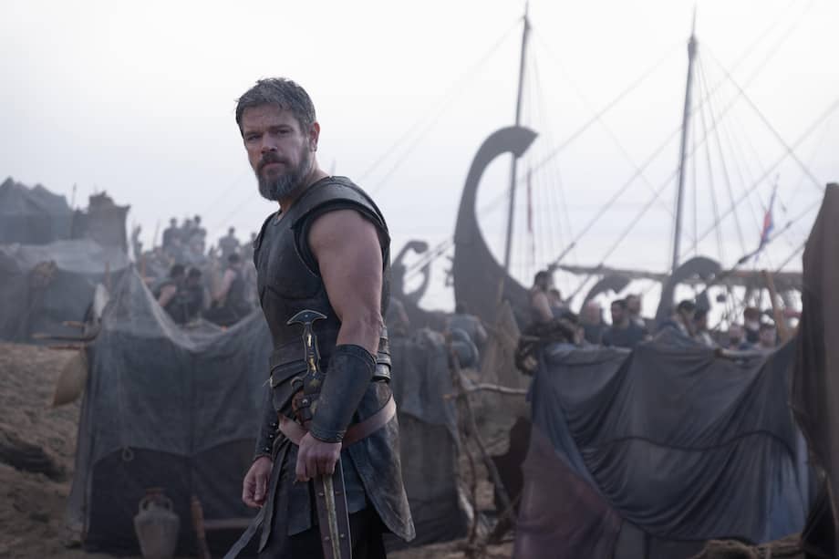 El actor Matt Damon, en el papel de Ulises, durante el rodaje de la película 'La Odisea'.