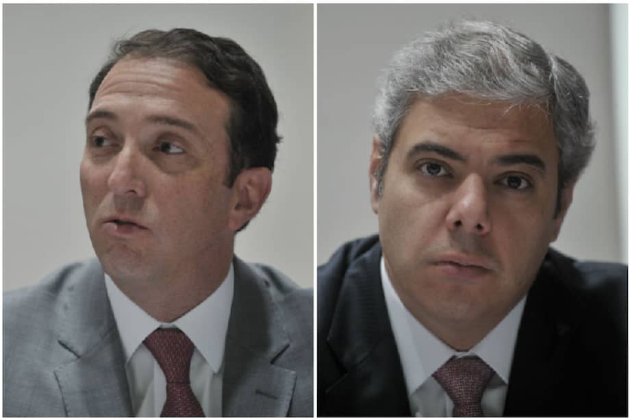 Álvaro Pimentel, presidente Corpbanca Colombia y Milton Maluhy, Ceo de Itaú Chile. /Óscar Pérez – El Espectador