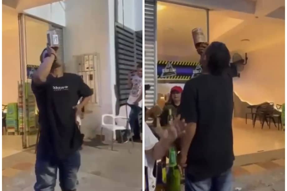 El sujeto quedó inconciente por lo que fue trasladado a un centro asistencial.