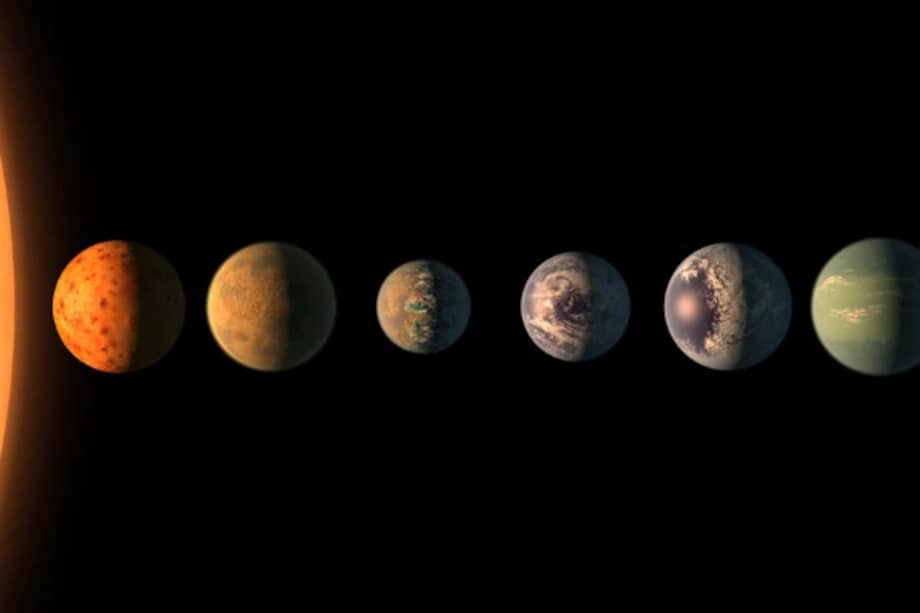 Este sistema está conformado por siete planetas de un tamaño similar a la Tierra.