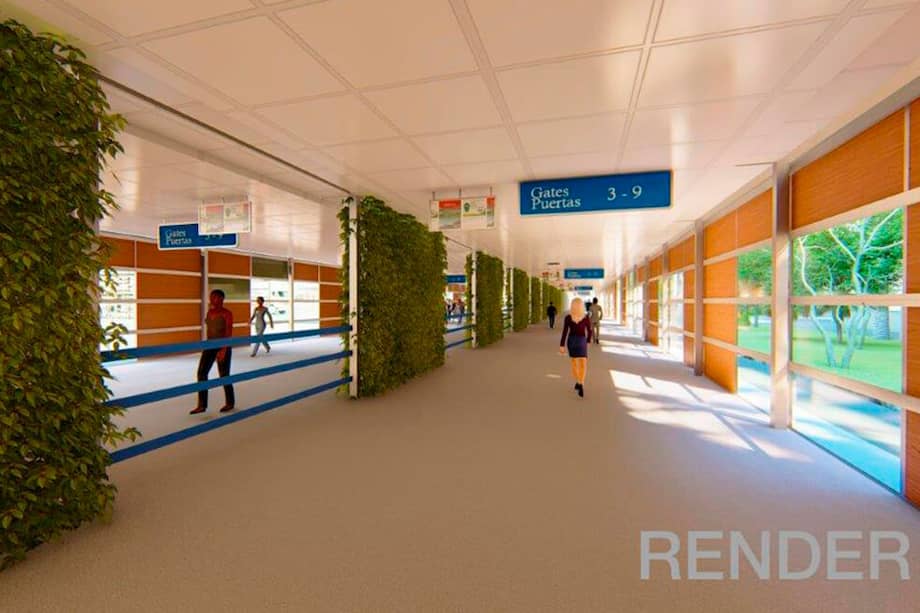 Render del proyecto ejecutado por la Sociedad Aeroportuaria de la Costa S.A. / Cortesía - ANI