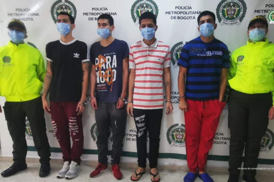 Los señalados usaban indumentaria de domiciliarios para pasar desapercibidos.