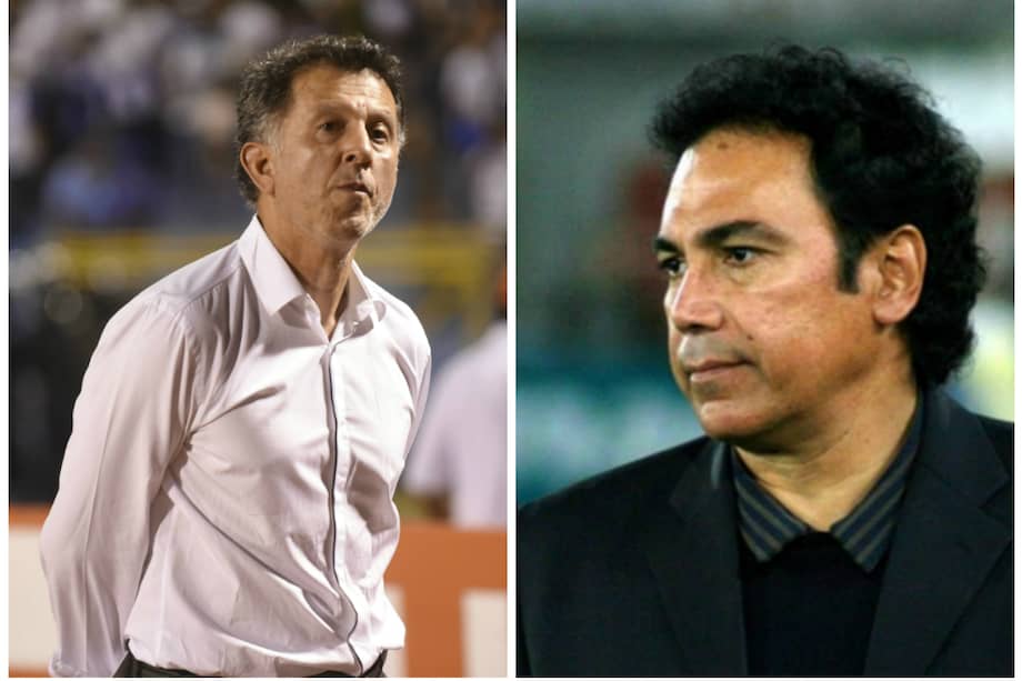 Juan Carlos Osorio, entrenador colombiano de la selección de México, y Hugo Sánchez, uno de los mejores futbolistas que ha tenido el balompié mexicano. / Archivo