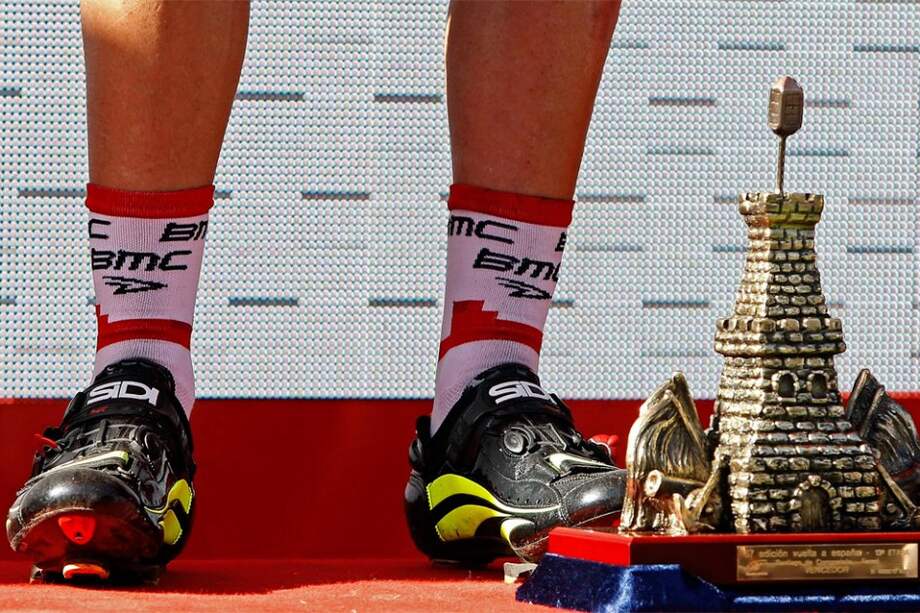 El trofeo que le esparaba a Stephen Cummings en el podio / EFE