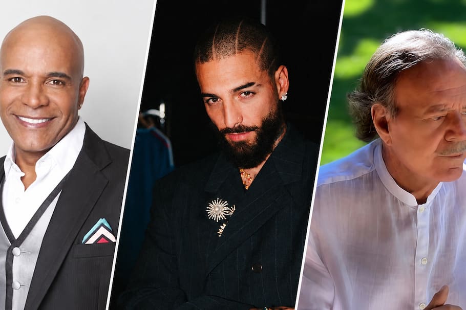 Óscar Borda, Maluma y Julio Iglesias.