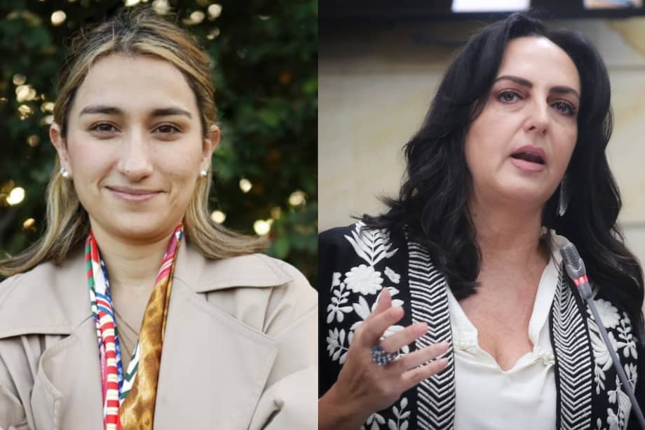 Directora del Dapre, Laura Sarabia, y la senadora María Fernanda Cabal.