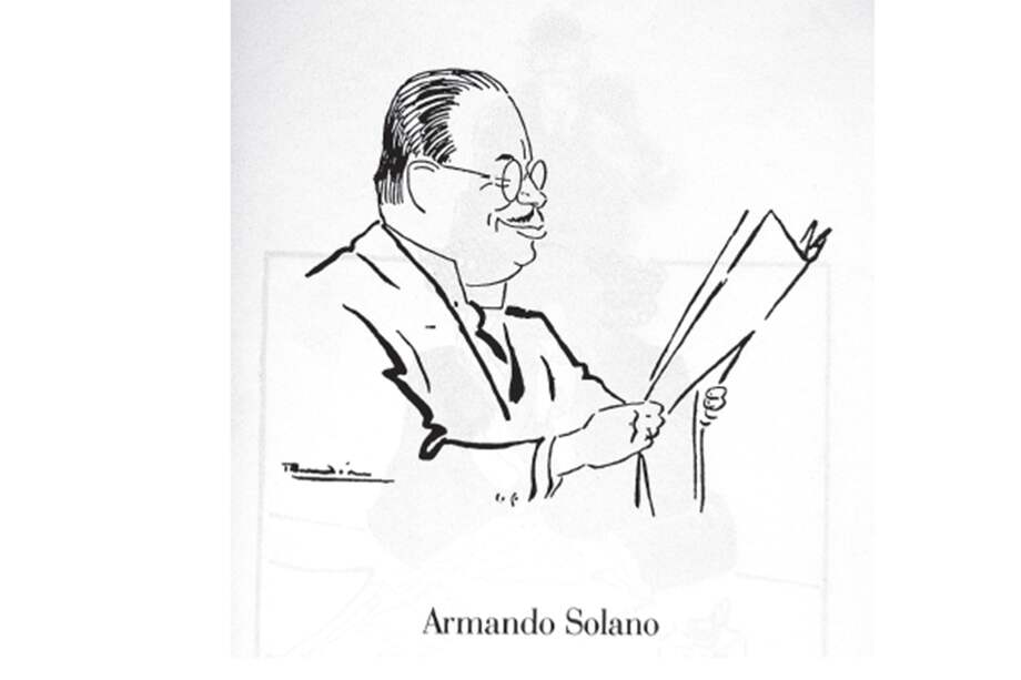 Así lo pintó Rendón y se llamaba Armando Solano. Un significativo editorialista de El Espectador que falleció en 1953.