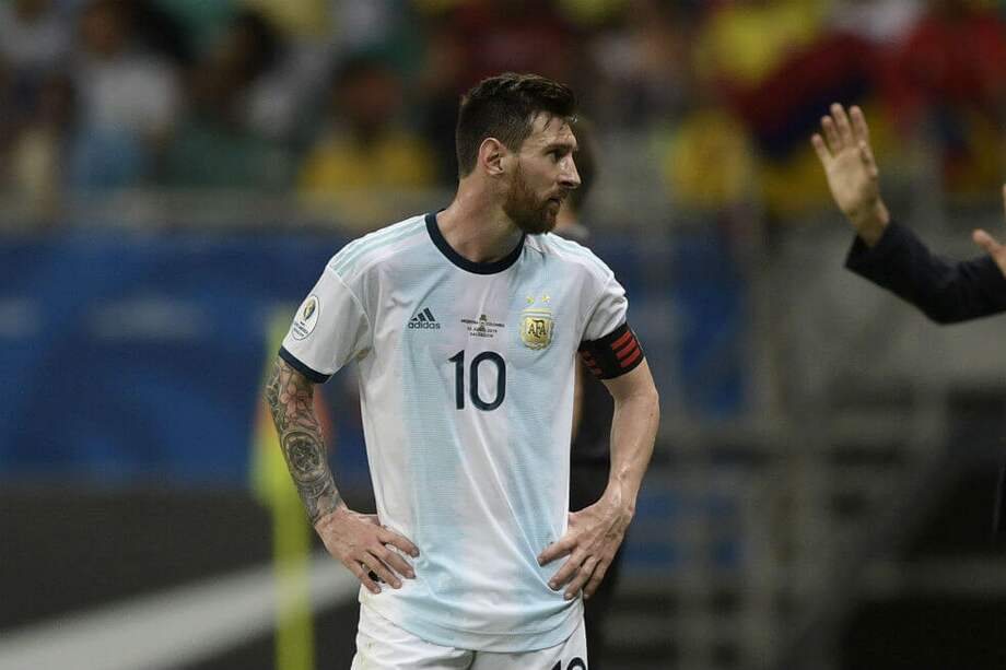 Lionel Messi, quien todavía no puede brillar con su selección. / AFP
