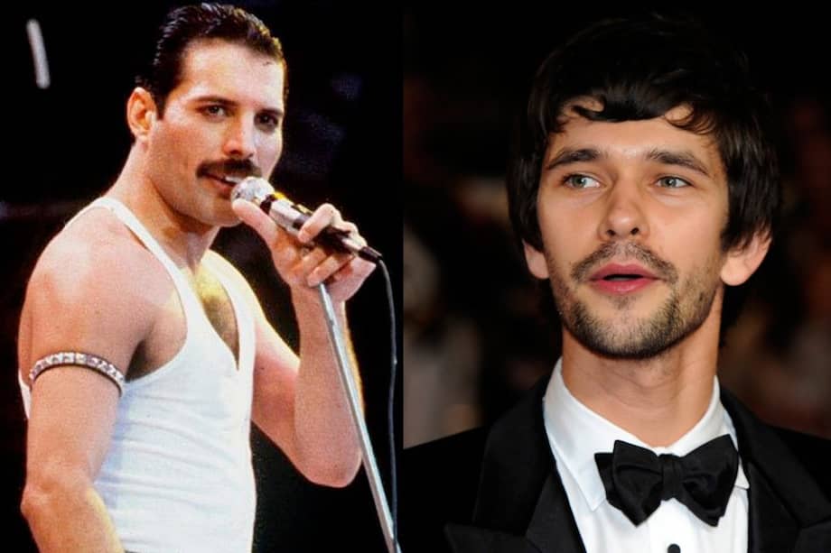 El cantante Freddie Mercury y el actor Ben Whishaw.