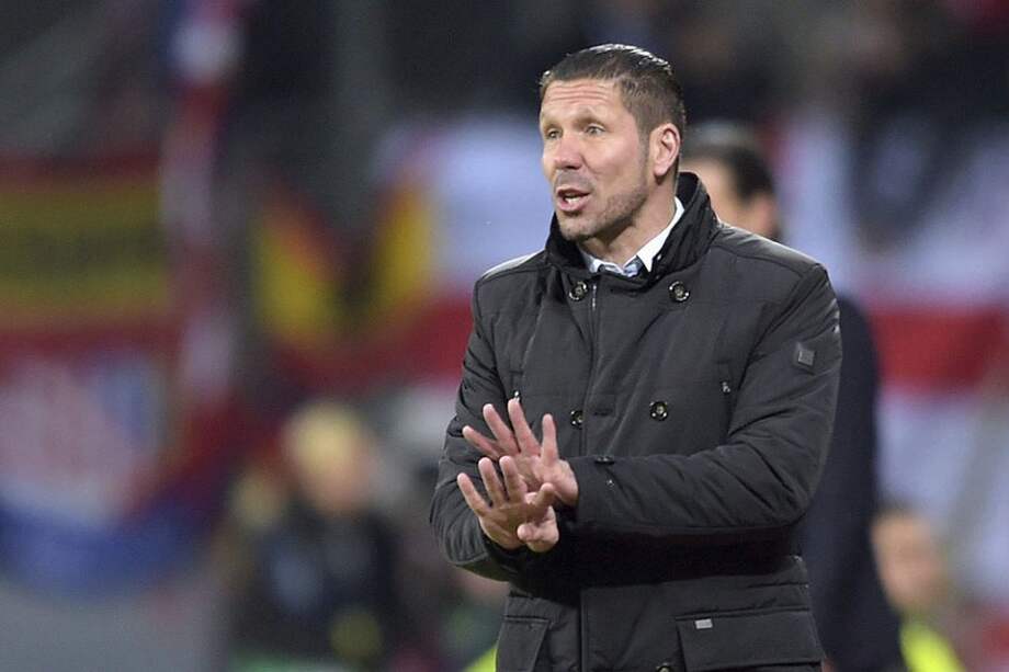 Diego Simeone, técnico del Atlético de Madrid. Foto: AFP