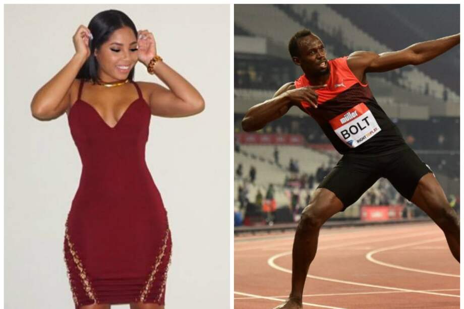 Kasi Bennet y Usain Bolt llevarían juntos más de dos años. / @Kasi__b - AFP