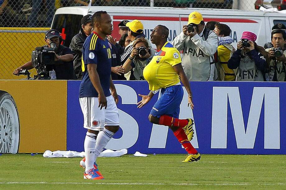Colombia perdió en su última visita a Quito. / AFP