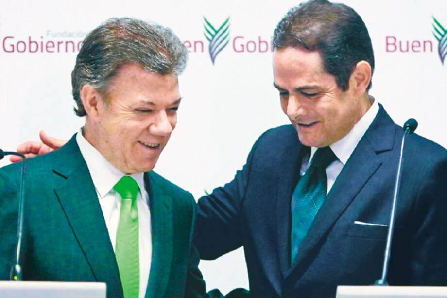 El presidente Juan Manuel Santos y el exvicepresidente Germán Vargas Lleras. / Archivo-El Espectador