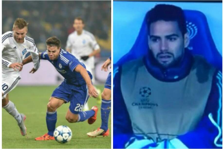 Falcao vio desde el banco el empate del Chelsea con el Dinamo Kiev