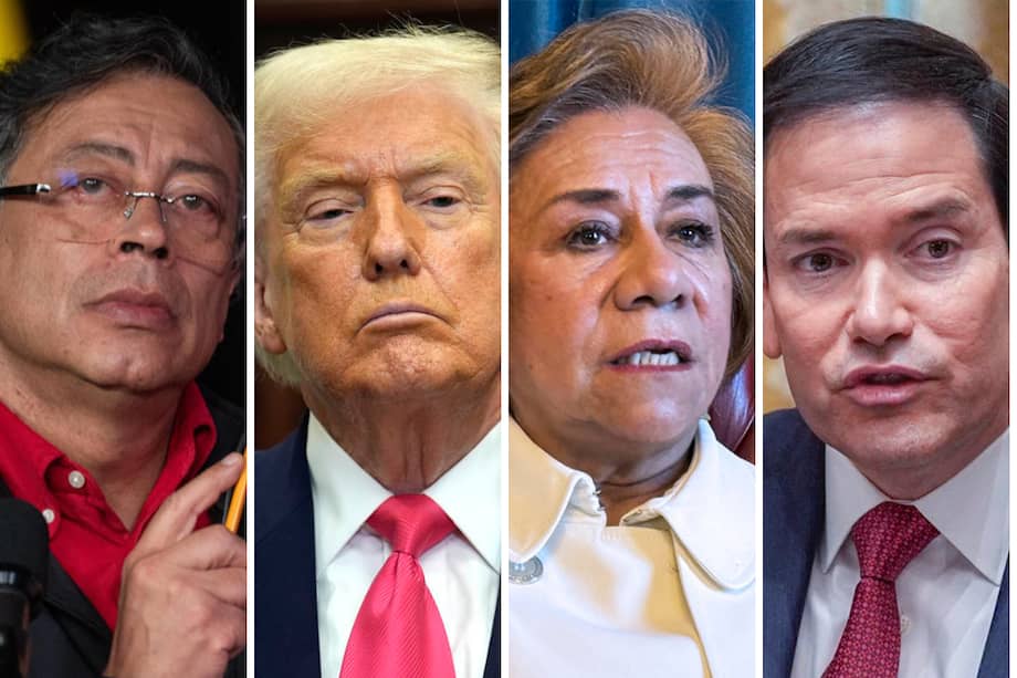 Gustavo Petro, Donald Trump, Rosa Villavicencio y Marco Rubio son algunos de los protagonistas de la dura tensión que hay actualmente entre Colombia y Estados Unidos.