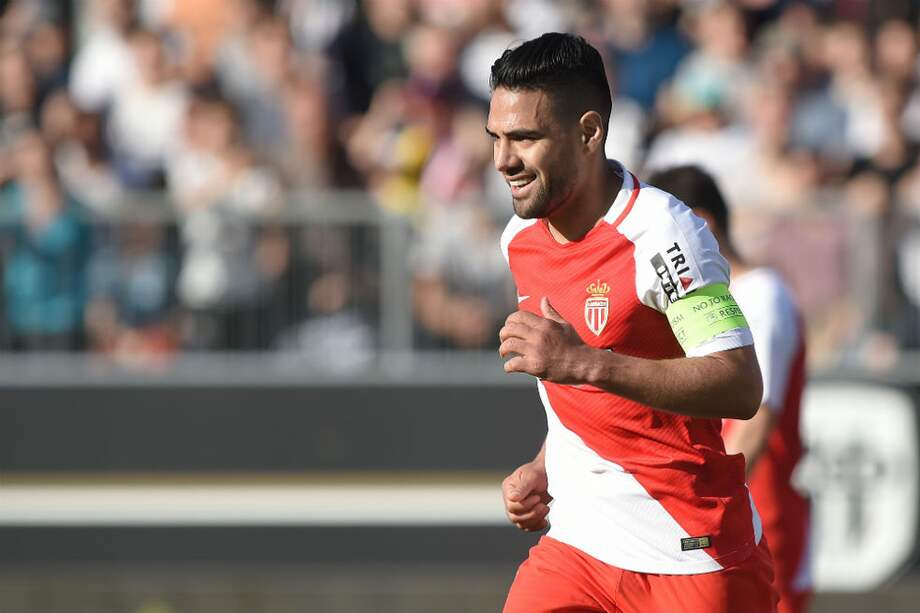 Radamel Falcao, delantero del Mónaco. / AFP