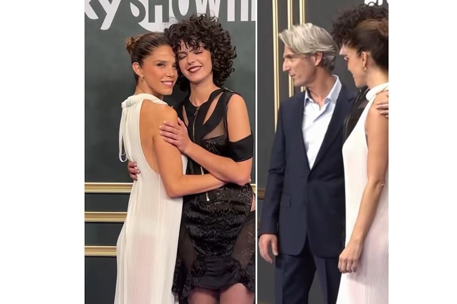 A la izquierda Lola junto a su madre Juana Acosta. A la derecha, Ernesto Alterio y su ex Juana Acosta y en el centro la hija de ambos, Lola.