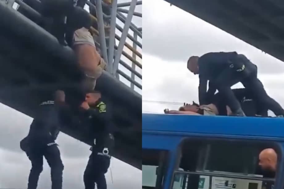 El hombre fue llevado a un hospital de la zona después de haber sido rescatado.