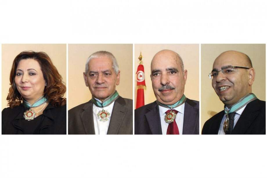 En la imagen aparecen los miembros del Cuarteto para el diálogo nacional en Túnez. / EFE