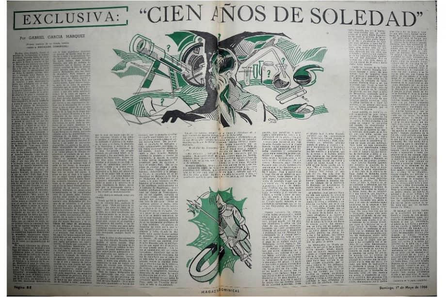 Gabriel García Márquez publicó en 1966 en primicia el primer capítulo de "Cien años de soledad". / Foto: Archivo.