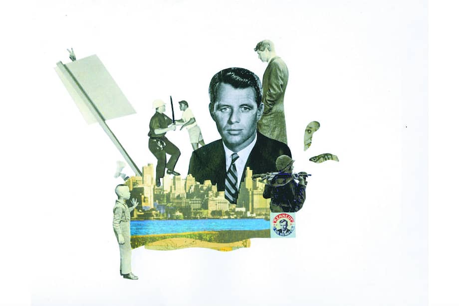 Robert Francis Kennedy y los Estados Unidos de los 60: un polvorín. / Ilustración por Tania Bernal