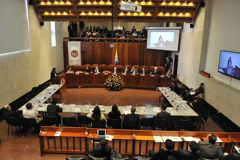 El 27 de mayo pasado, la Corte Constitucional convocó a auna audiencia pública para conocer las diversas posiciones sobre el Marco Jurídico para la Paz. /Archivo