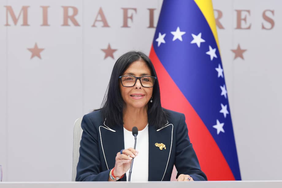 La presidenta encargada de Venezuela, Delcy Rodríguez.