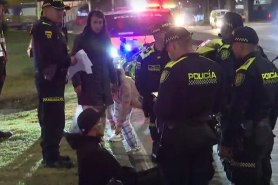 Momento exacto en el que el individuo es capturado y su familiar se dio cuenta de la verdad.