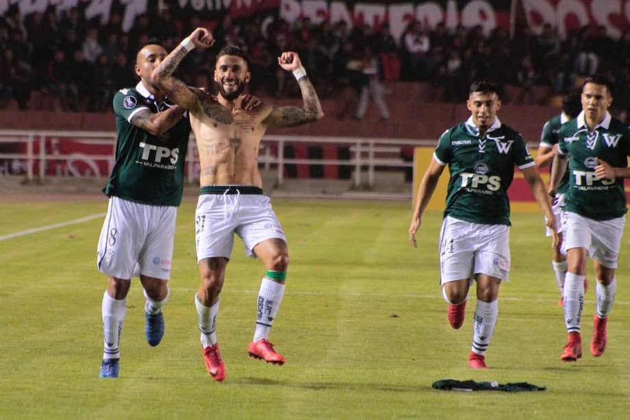 Marco Medel, figura del Santiago Wanderers. / Efe