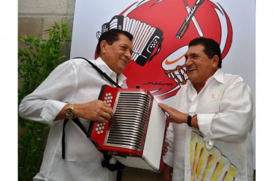 Emiliano y 'Poncho' Zuleta. / Cortesía Festival de la Leyenda Vallenata