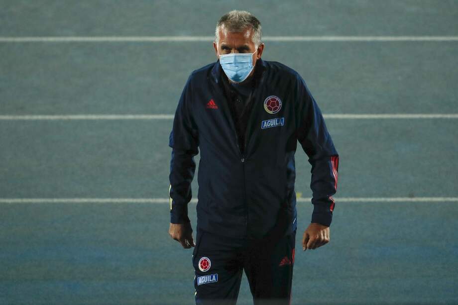 El portugués Carlos Queiroz, entrenador de la selección de Colombia de mayores.