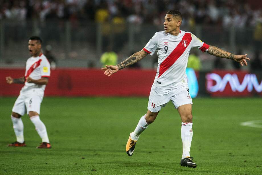 Paolo Guerrero, delantero del seleccionado peruano. / AFP