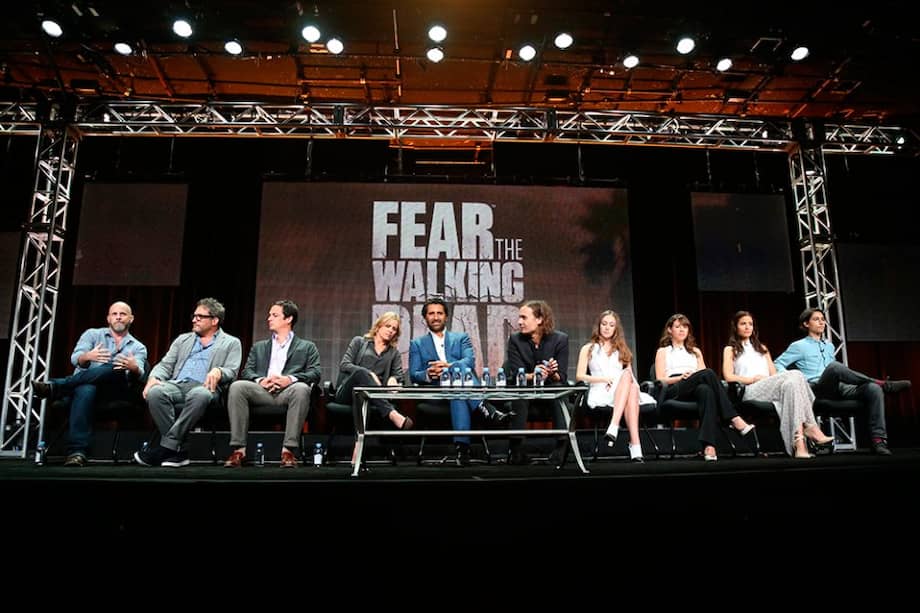 Realizadores y actores de "Fear the Walking Dead". / AFP