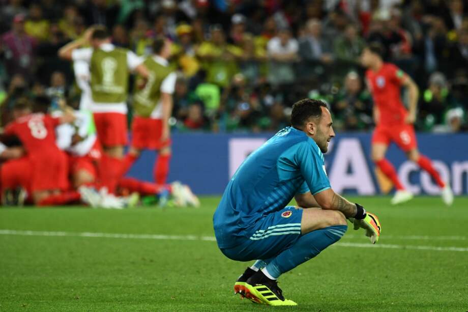 David Ospina ante Inglaterra sumó su partido 87 con la selección Colombia. / AFP