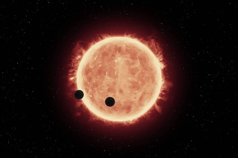 Ilustración de los dos planetas girando alrededor de su estrella. / / Nasa