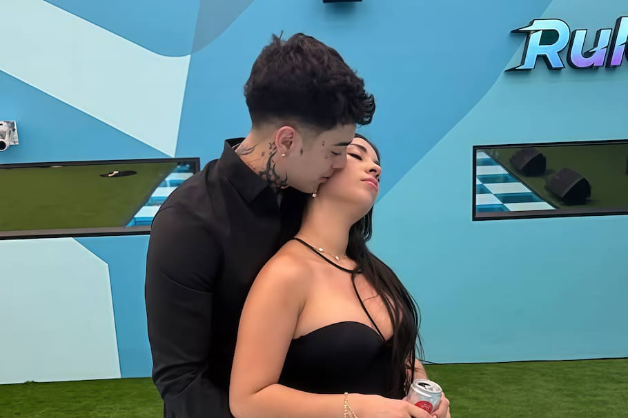 Naim Darrechi y Katy Cardona en 'La Mansión VIP'.