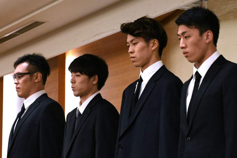 Los cuatro jugadores de baloncesto expulsados de los Juegos Asiáticos. / AFP