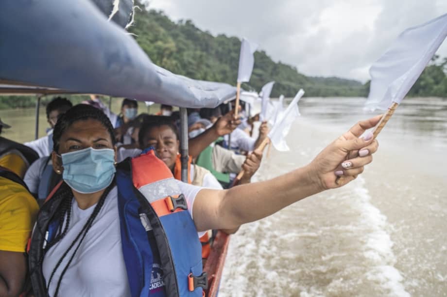 Foto tomada en octubre de 2021 en el río San Juan. / Camila Morales López