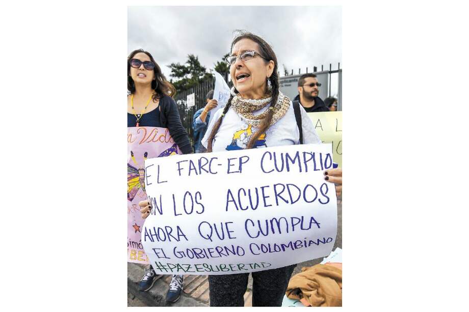 Tras la dejación de armas de las Farc, ahora le toca cumplir al Gobierno. / AFP