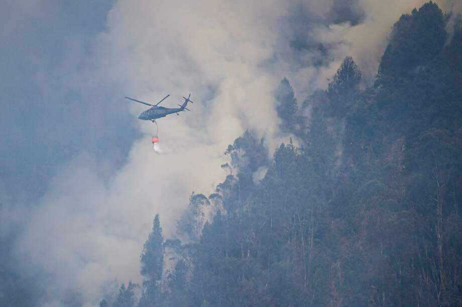 Incendio en cerro El Cable.
