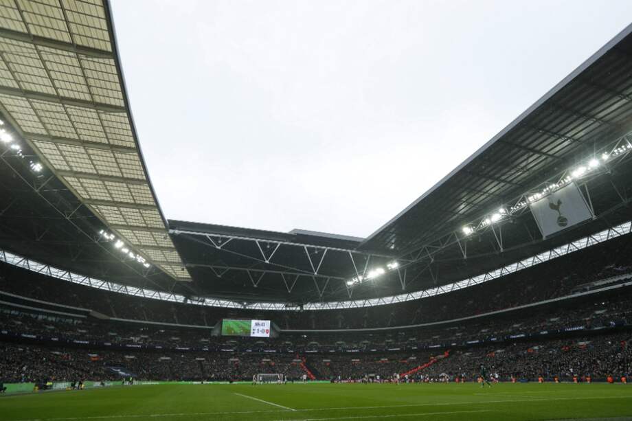 El estadio de Wembley actualmente tiene una capacidad para 90.000 personas / AFP