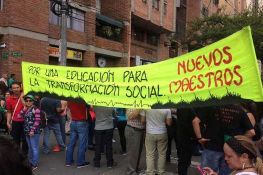 Las universidades Nacional, de Antioquia, el ITM y el Politécnico Jaime Isaza también se sumaron a las marchas de este jueves. / Tomado del twitter de @PerdomoArcenio