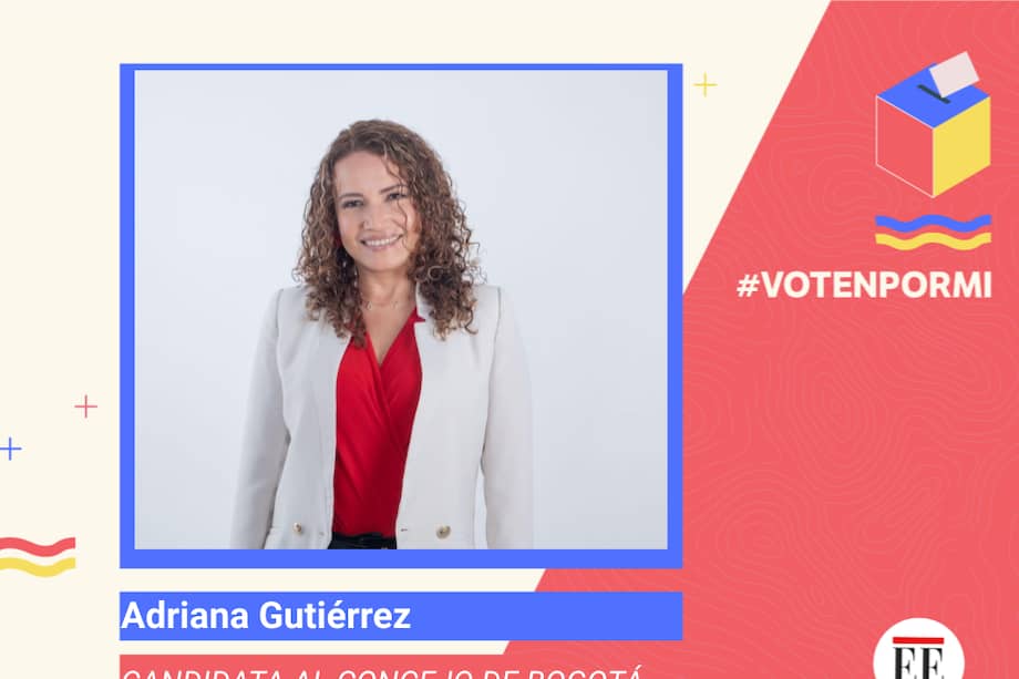 Adriana Gutiérrez candidata al Concejo de Bogotá.